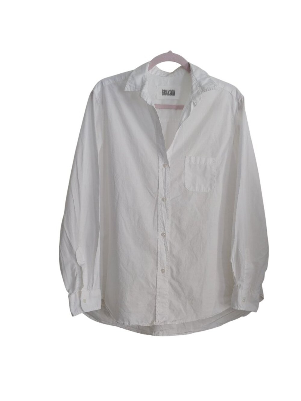 Grayson Frank & Eileen White Button Shirt Quiet Luxury Preppy Old Money Business